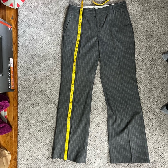 Banana Republic Martin Fit Wool Dress Pants Size 8 Gray - Picture 7 of 12